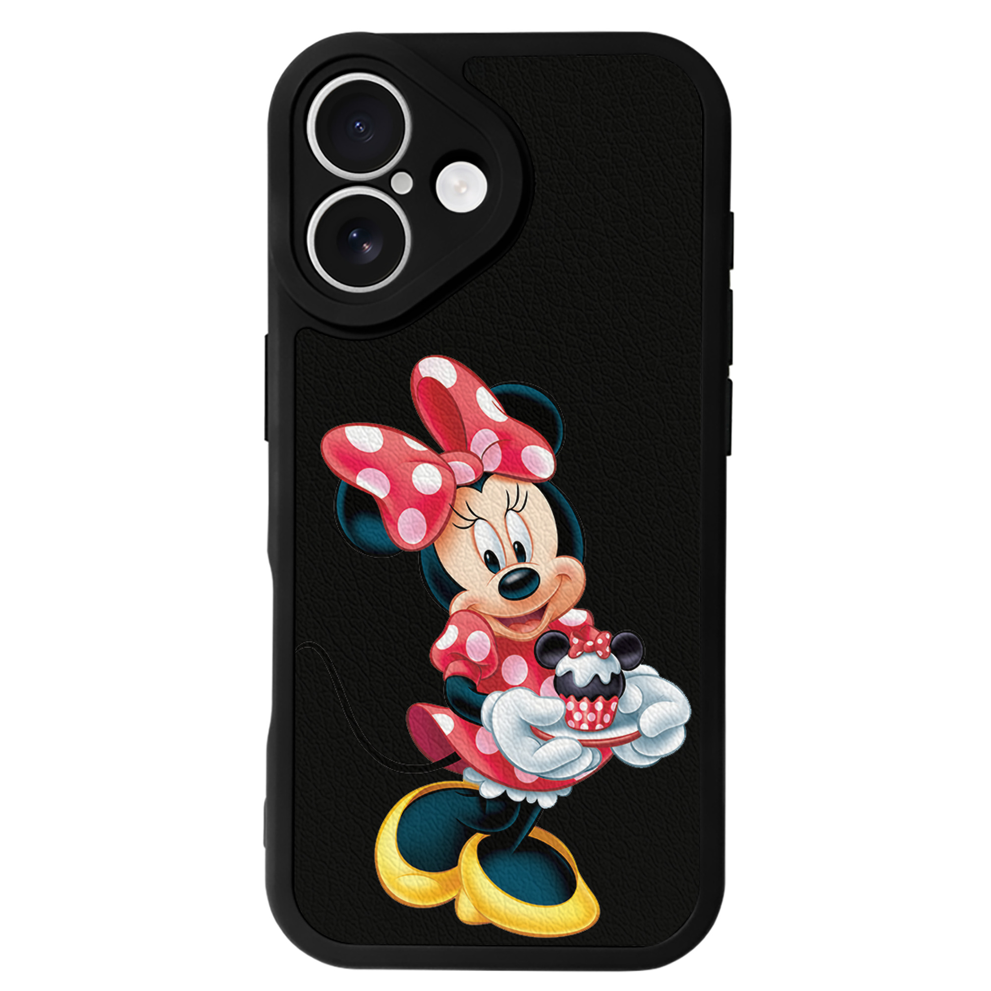 （画像用） ミッキーマウス Mickey Mouse 【iPhone 16シリーズ対応】シリコンスマホケース（レザー調） 材質：シリコン